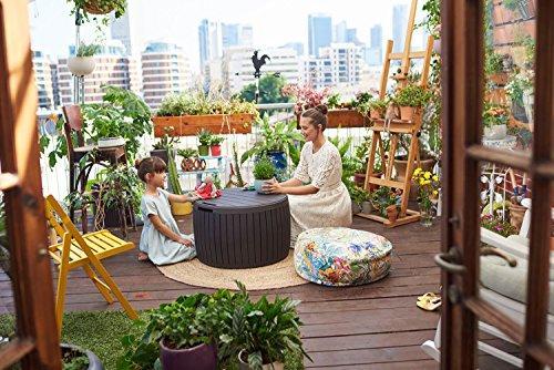 150-Gallon Resin Outdoor Deck Box for Patio Storage