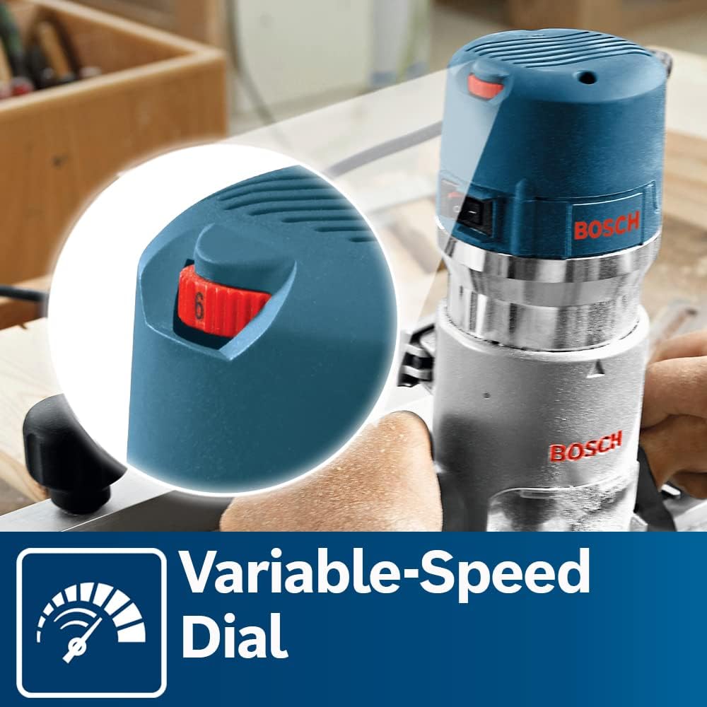 12A Wood Router Combo Kit with 2.25 HP Plunge and Fixed Bases