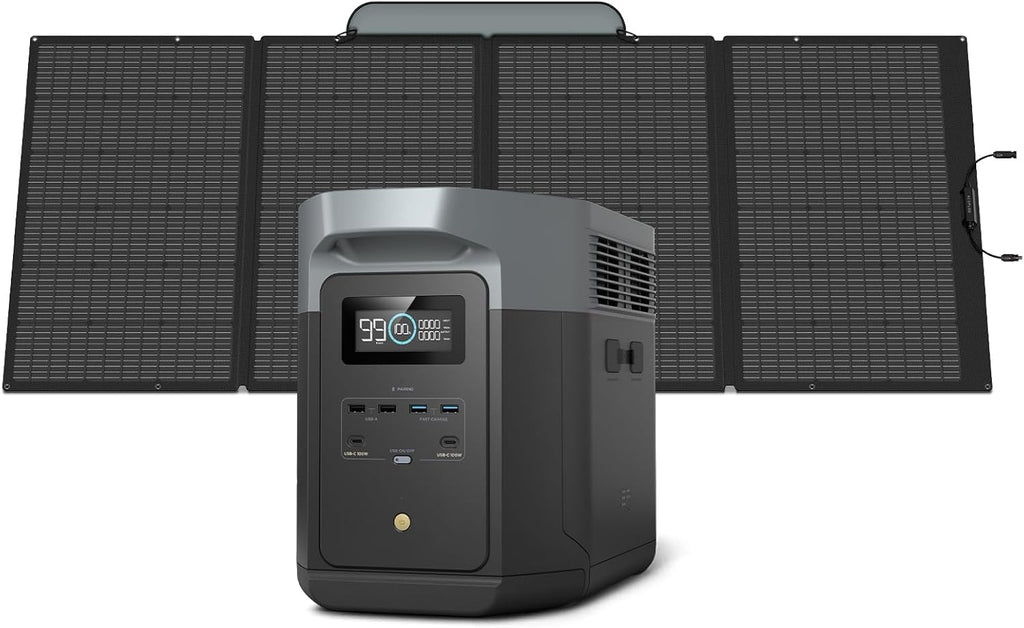 2400W Portable Power Station with Solar Generator Function