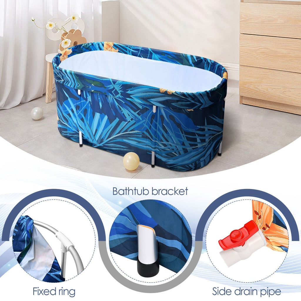 2023 Large Portable Folding Soaking Bathtub For Adults