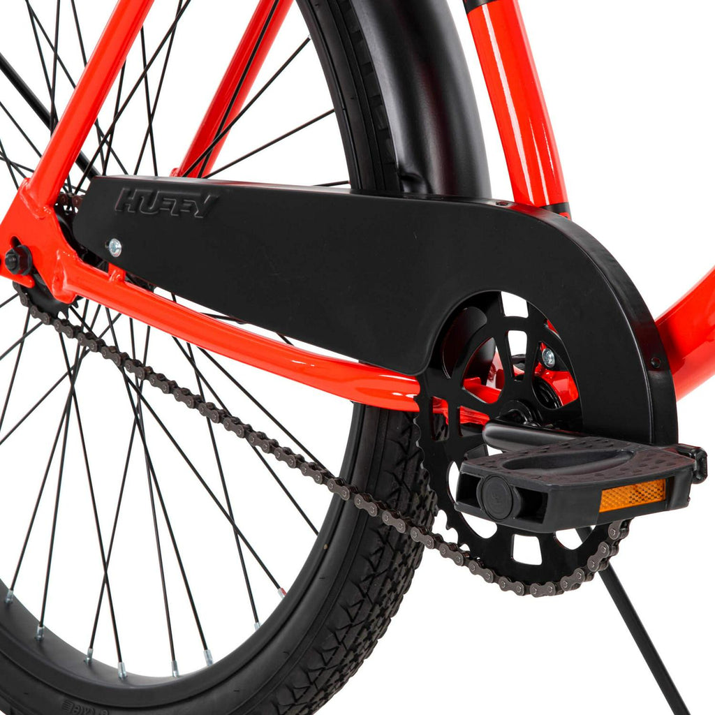 26-Inch Classic Beach Cruiser Comfort Bike - Red