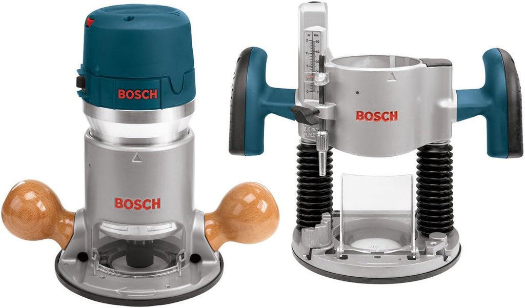 12A Wood Router Combo Kit with 2.25 HP Plunge and Fixed Bases