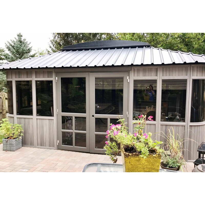 17.5-Ft. x 11.5-Ft. Composite PVC Patio Gazebo