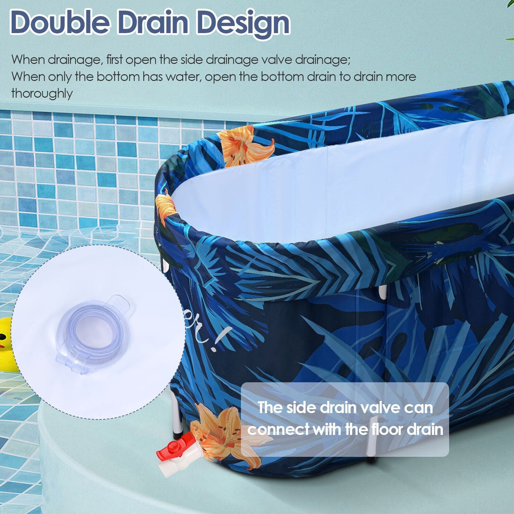 2023 Large Portable Folding Soaking Bathtub For Adults