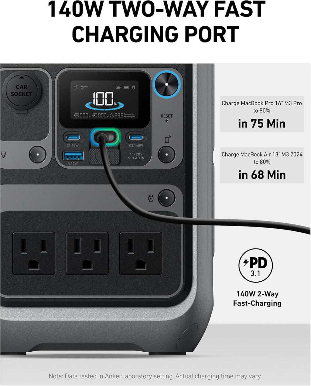 288Wh Portable Power Station - Model C300