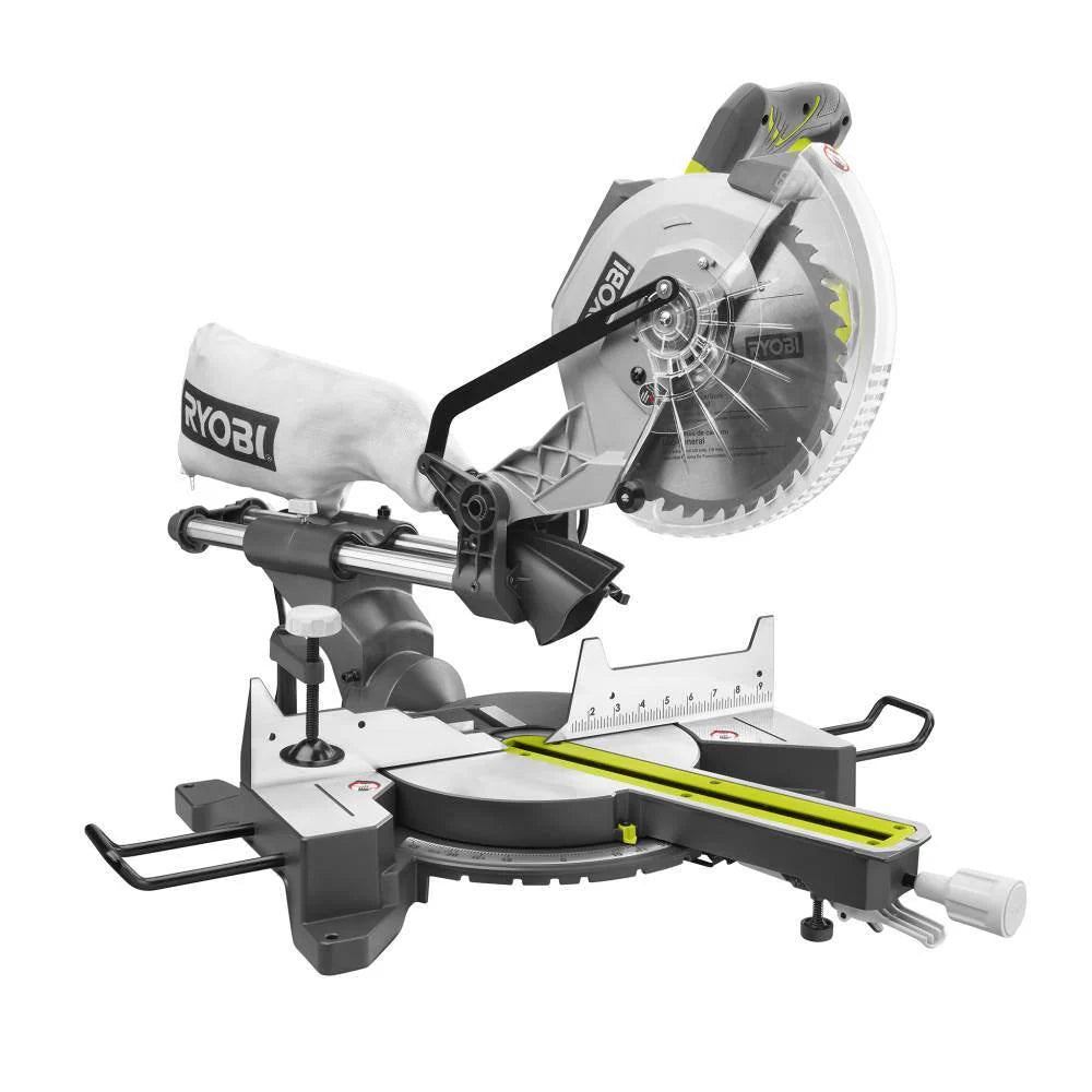 15-Amp 10-Inch Corded Sliding Compound Miter Saw with LED Cutline Indicator