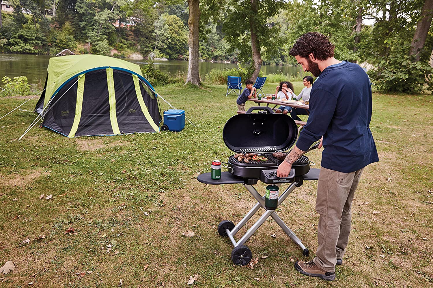 285 Portable Stand-Up Propane Grill