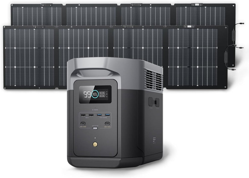 2400W Portable Power Station with Solar Generator Function
