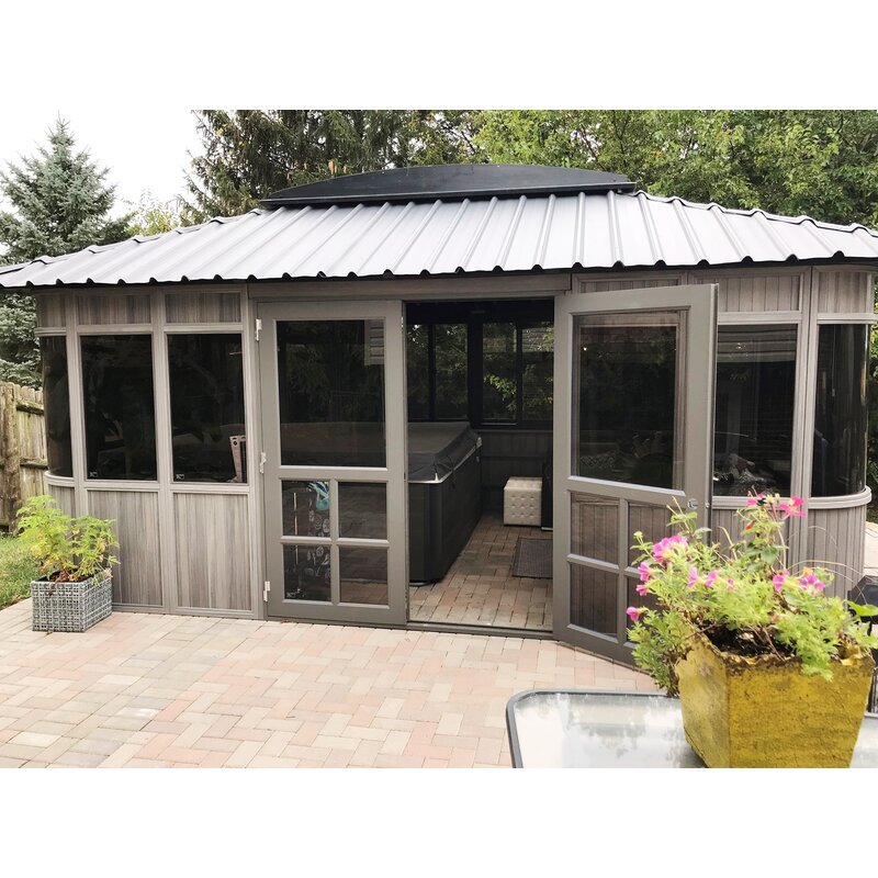 17.5-Ft. x 11.5-Ft. Composite PVC Patio Gazebo