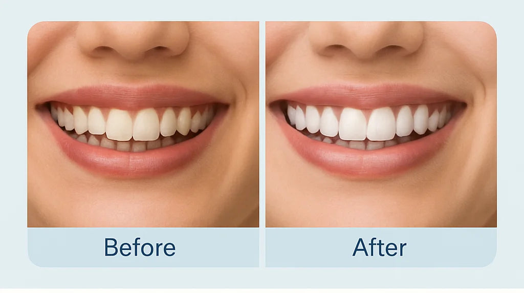 StoreTom Unisex Snap-On Veneers | Natural Look | Instant Smile | BPA-Free| 1 pair (Uper and lower)