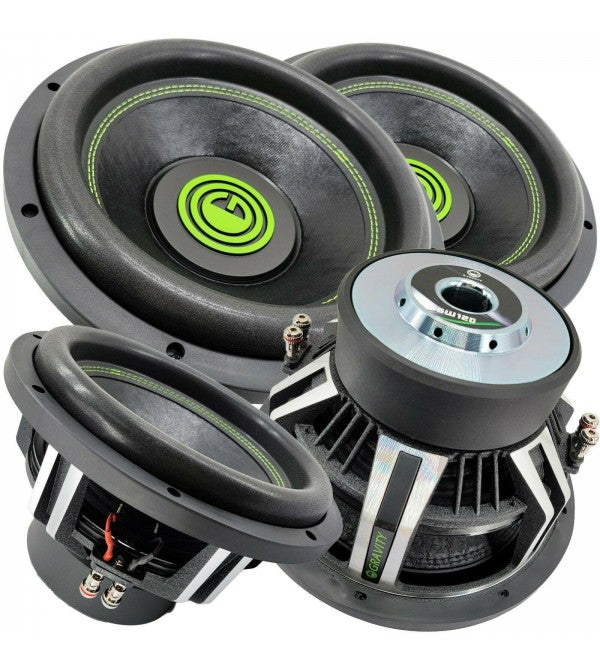 12-Inch 6000W Car Audio Subwoofers with 2-Ohm DVC - Set of 2