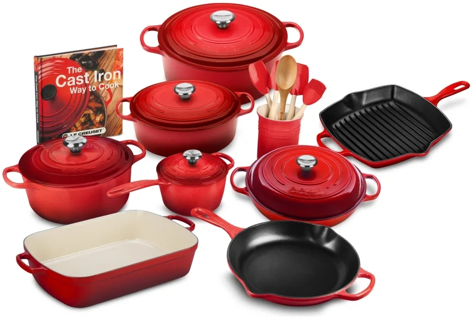 21-Piece Cast Iron Cookware Set