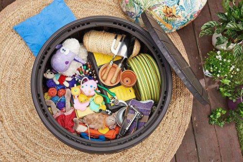 150-Gallon Resin Outdoor Deck Box for Patio Storage