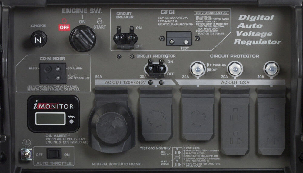 10,000W Industrial Portable Generator with CO Monitoring - Model EB10000G