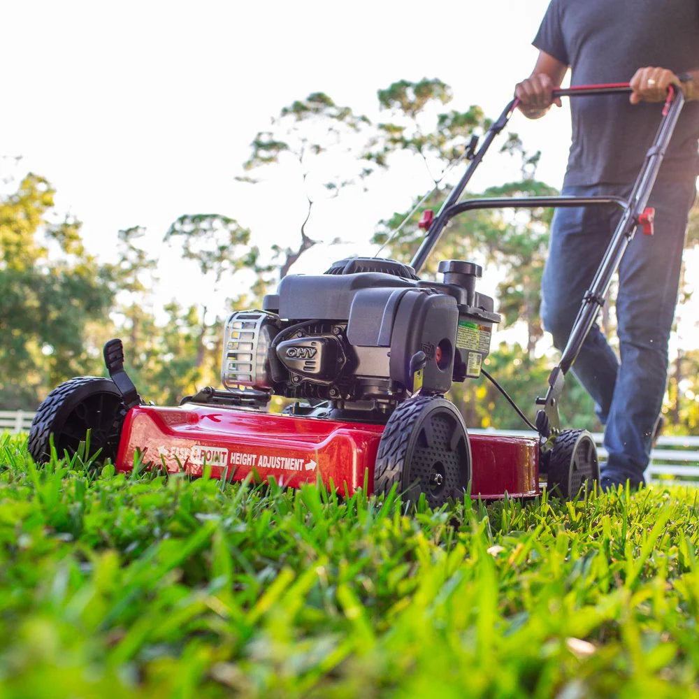 20-Inch 125cc Gas Push Mower with V-Twin Engine