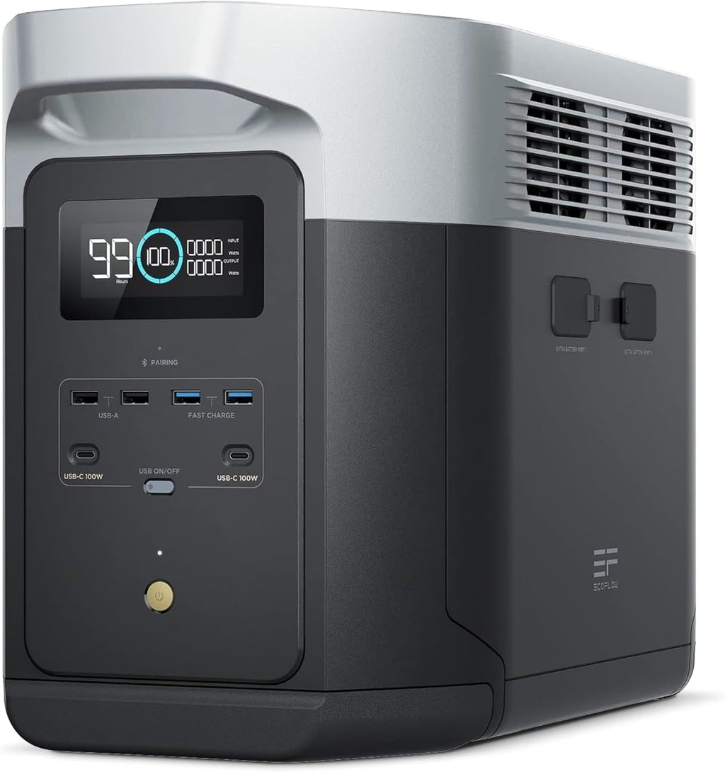 2400W Portable Power Station with Solar Generator Function