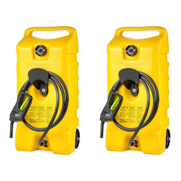 14-Gallon Diesel Fuel Tank Container with Pump - 2 Pack