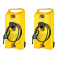14-Gallon Diesel Fuel Tank Container with Pump - 2 Pack