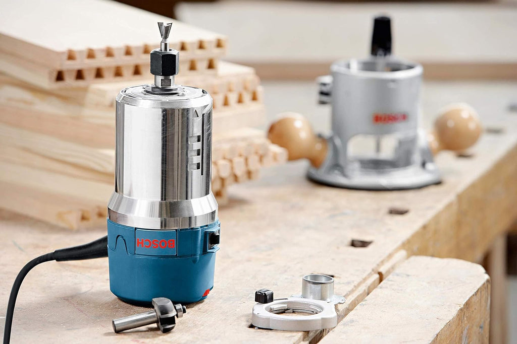 12A Wood Router Combo Kit with 2.25 HP Plunge and Fixed Bases
