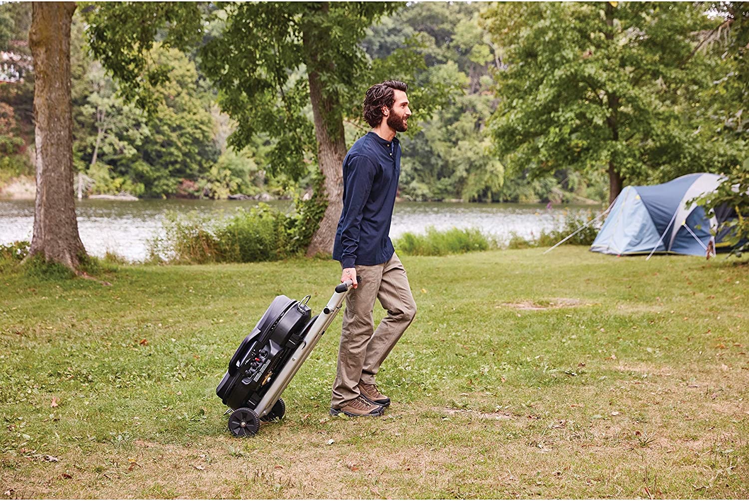 285 Portable Stand-Up Propane Grill