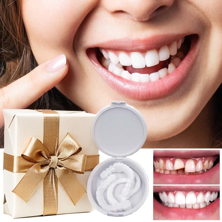 StoreTom Unisex Snap-On Veneers  | Natural Look | Instant Smile | BPA-Free| 1 pair (Uper and lower) photo review